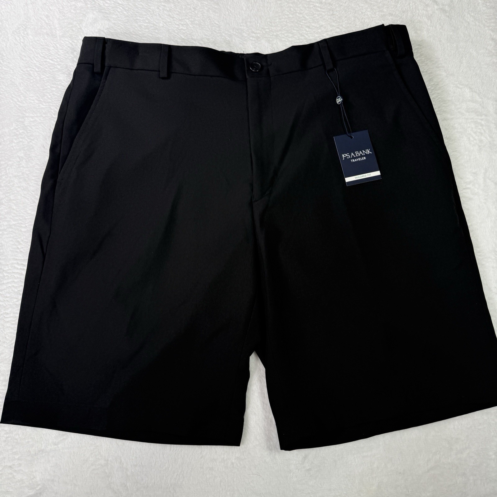 Jos A Bank Shorts Mens 38 Traveler Performance With Style Chino Twill Black New